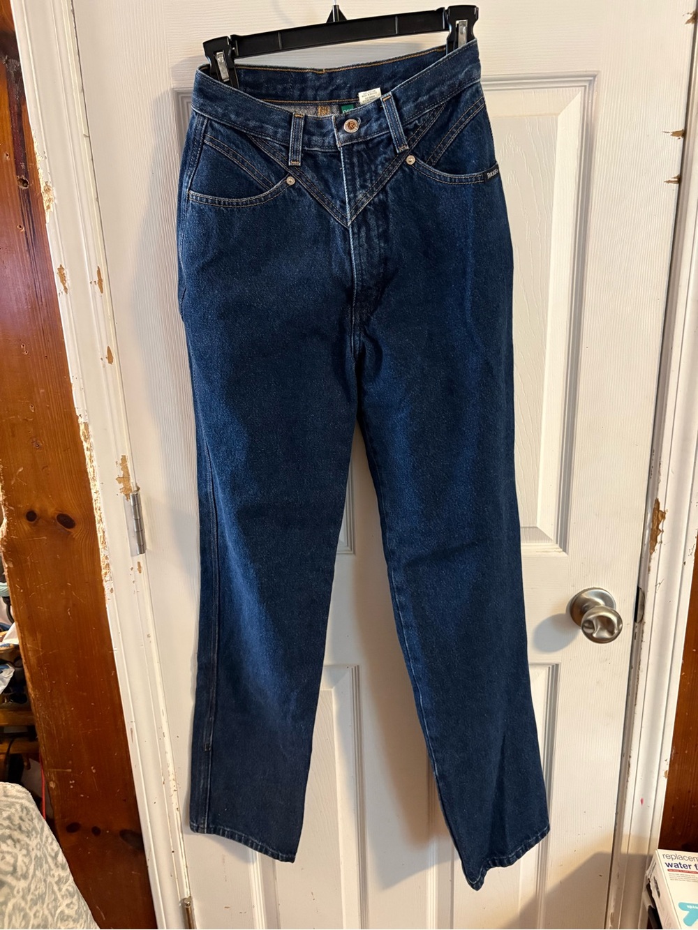 Women’s Straight Leg Dark Blue Denim OCR Rocky Mountain Clothing Jeans Sz 7 R